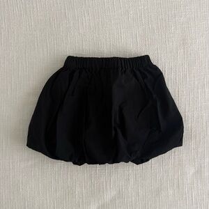 Toddler Girls Black Bubble Skirt